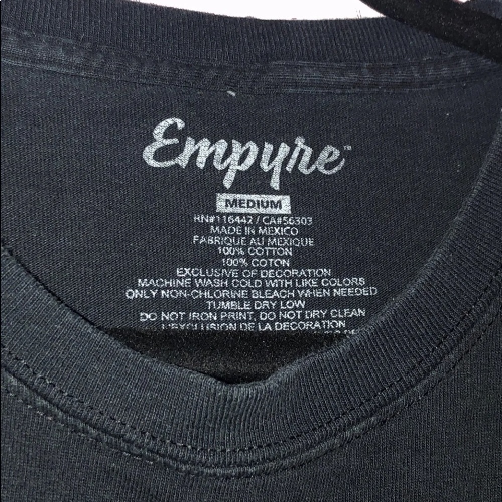 Black tee from Zumiez